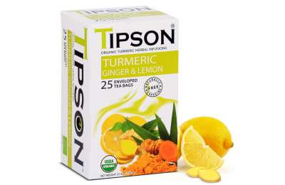 Tipson Wellnes Organic Чай с куркумой имбирем и лимоном 25 x 1,5 г